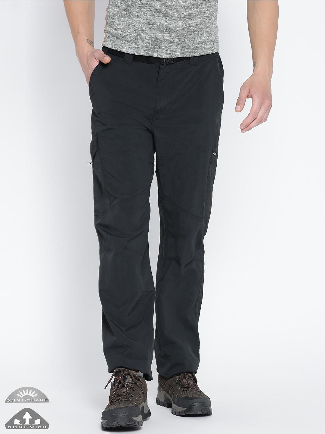 Columbia Men Black Silver Ridge Cargo Pant (Sun Protection)