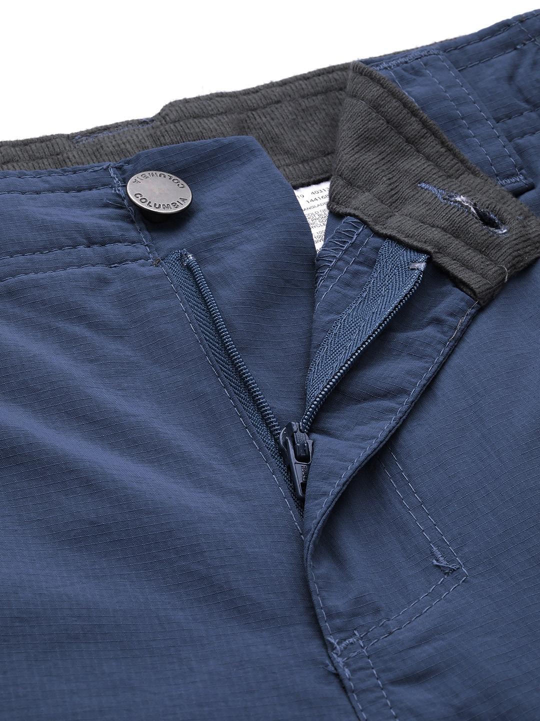 Columbia Men Navy Blue Silver Ridge Cargo Pant