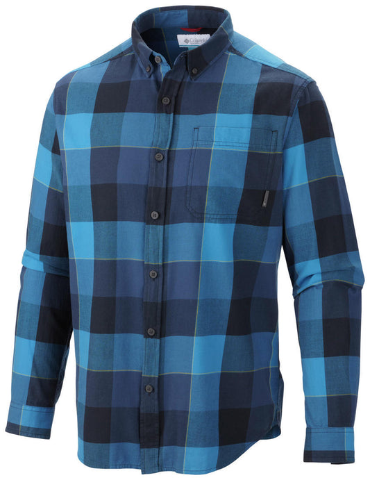 Columbia Men Blue Out And Back II Long Sleeve Shirt