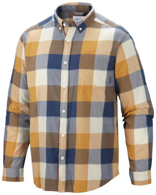 Columbia Men Yellow Out and Back II Long Sleeve Shirt
