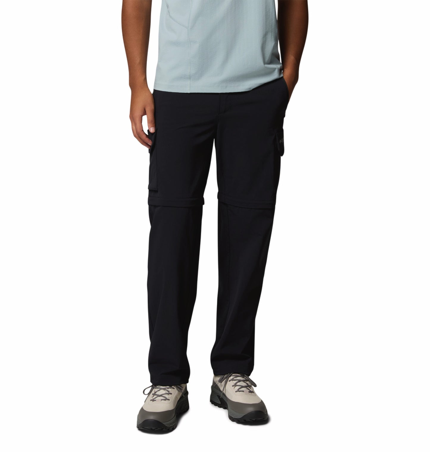 Columbia Men Black Omni-Shade Silver Ridge Elite Convertible Pant (Plus Size)