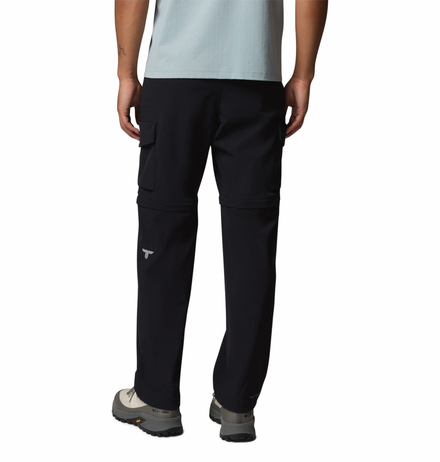 Columbia Men Black Omni-Shade Silver Ridge Elite Convertible Pant (Plus Size)