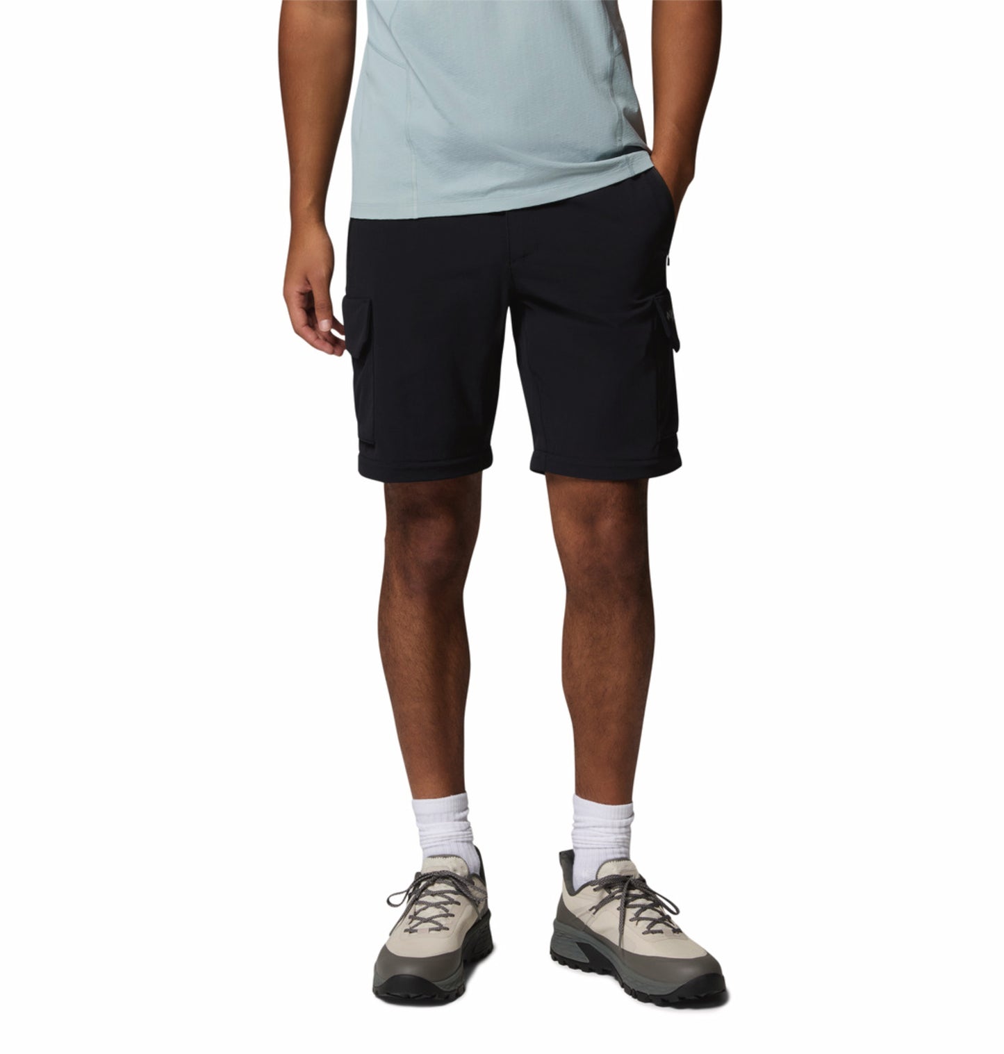 Columbia Men Black Omni-Shade Silver Ridge Elite Convertible Pant (Plus Size)