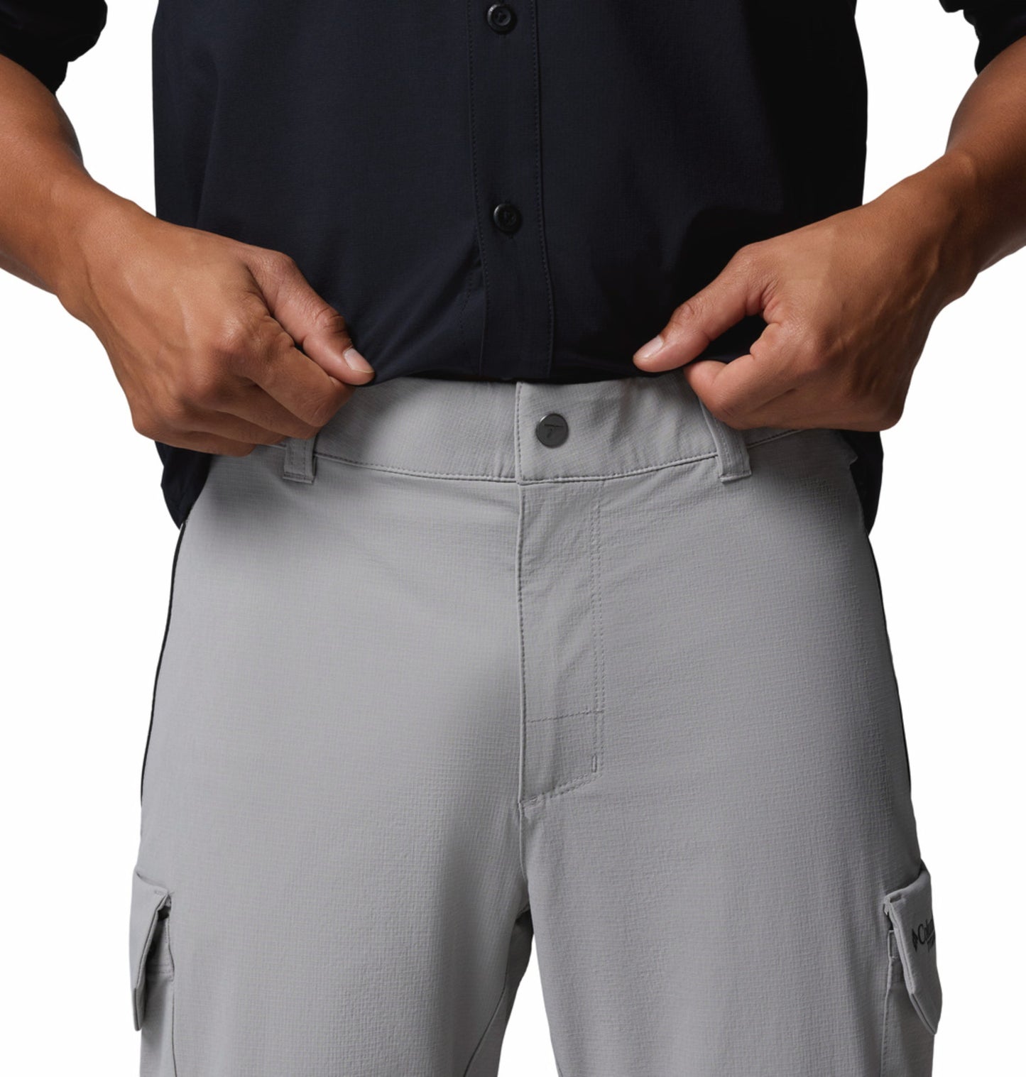 Columbia Men Grey Omni-Shade Silver Ridge Elite Convertible Pant (Plus Size)