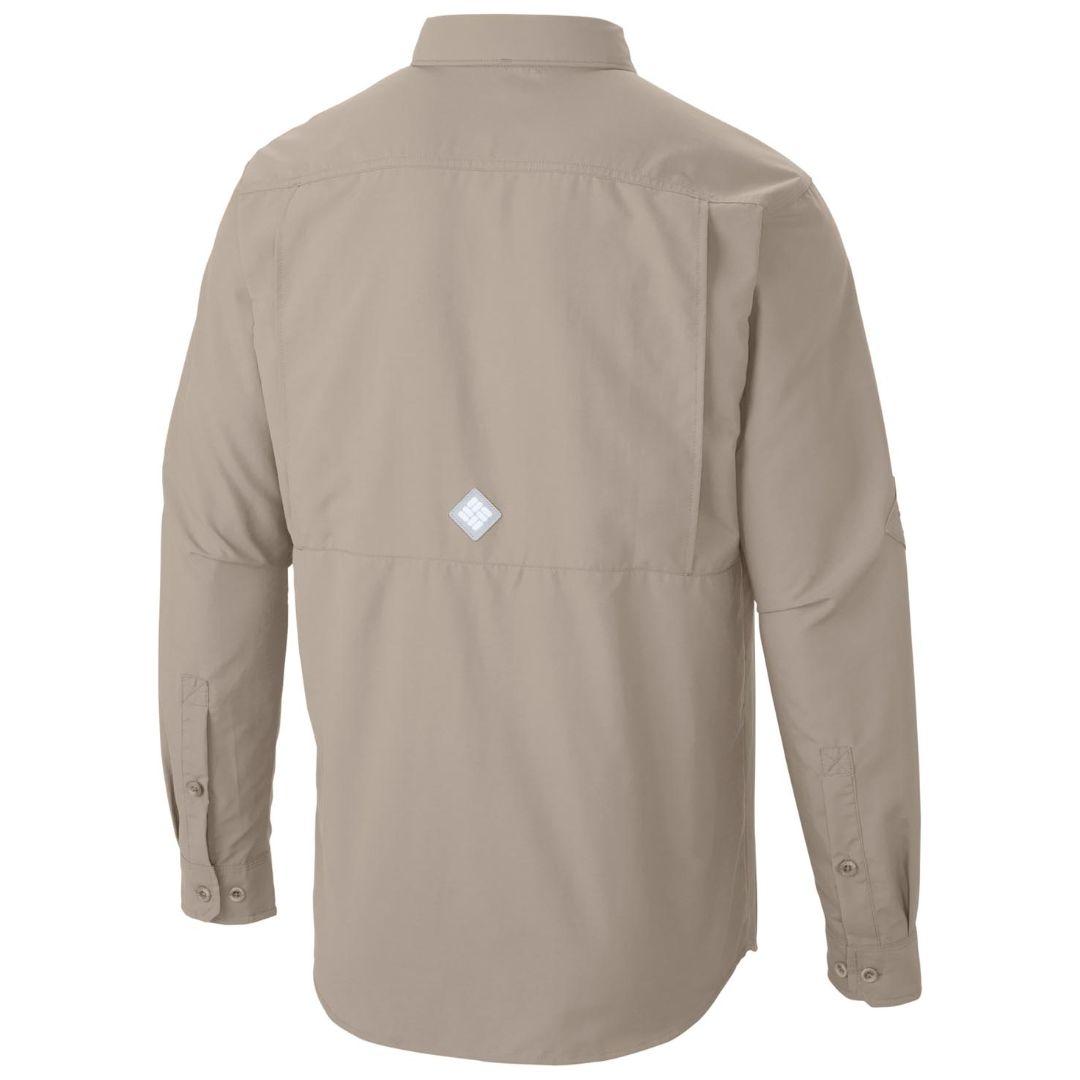 Columbia Men White Omni-Shield Cascades Explorer Long Sleeve Shirt