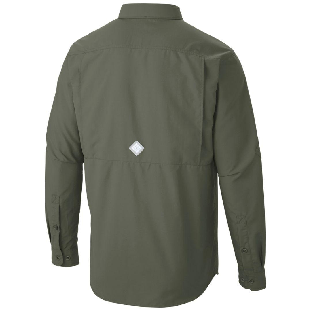 Columbia Men Green Omni-Shield Cascades Explorer Long Sleeve Shirt