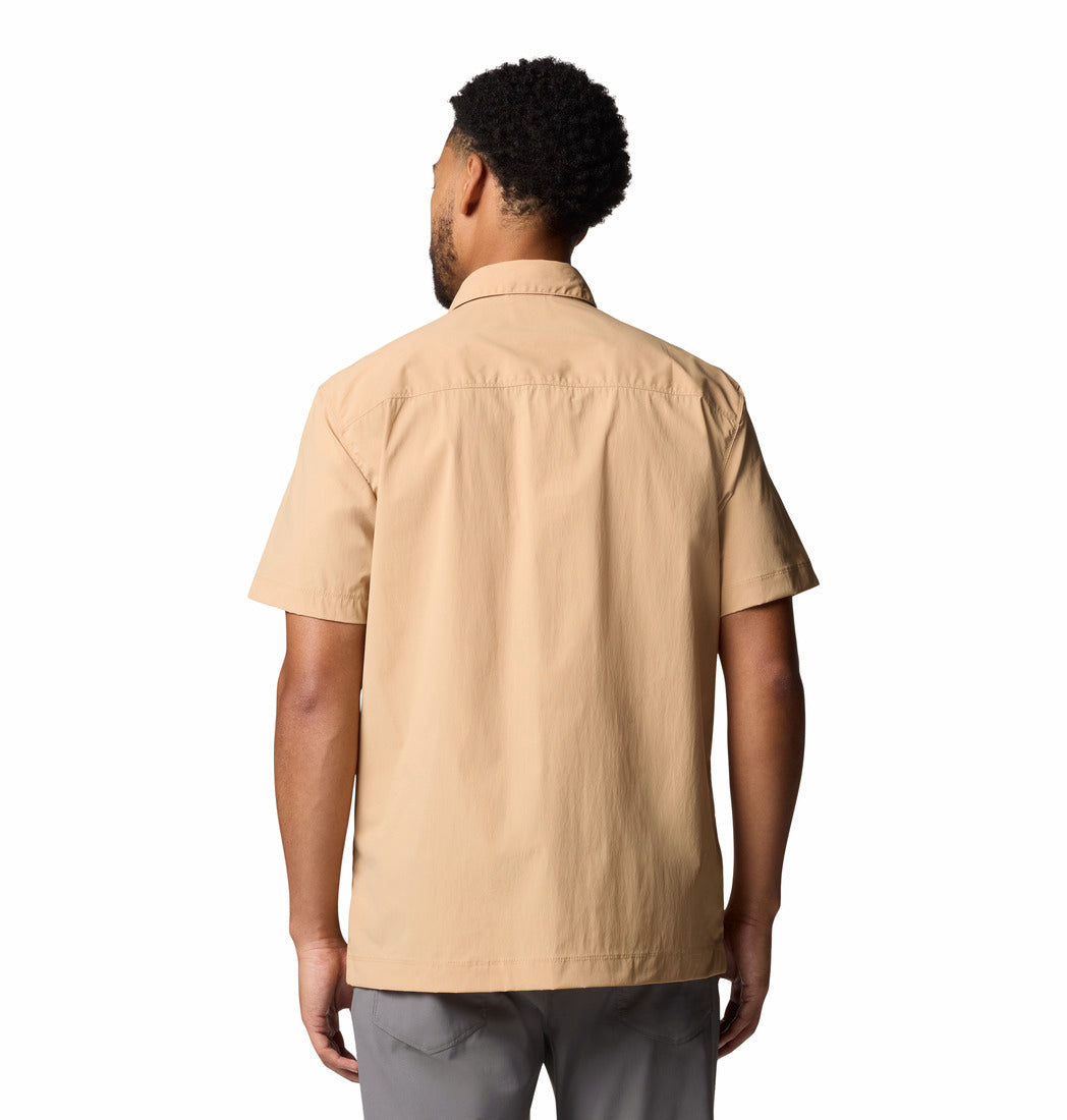 Columbia Men Brown Omni-Wick Black Mesa Utility Shirt