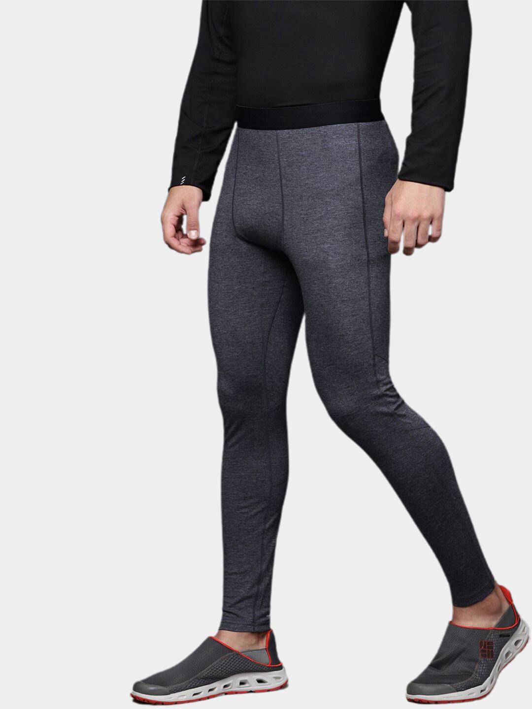 Columbia Men Grey Tunnel Springs Wool Tight Baselayer Bottom (Non Returnable)