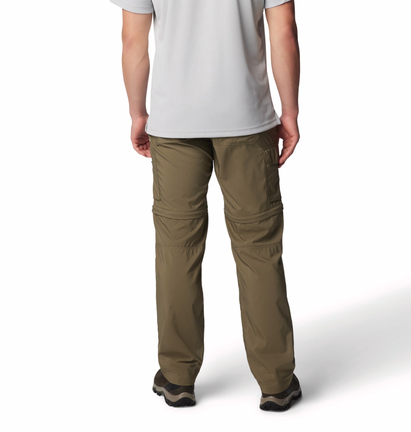 Columbia Men Olive Green Omni-Shade Silver Ridge Utility Convertible Pant