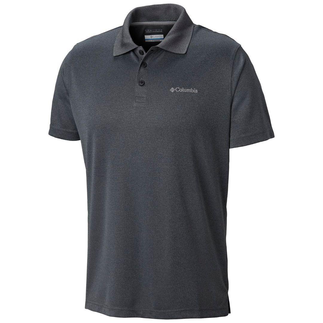 Columbia Men Grey Utilizer Polo T-Shirt