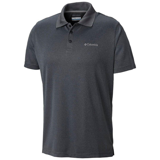 Columbia Men Black Utilizer Polo (Sun Protection)