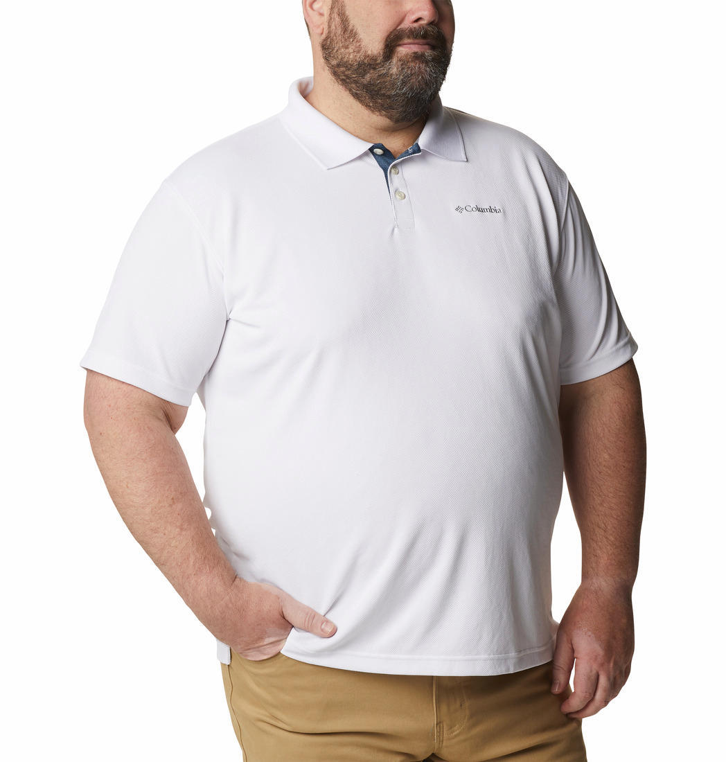 Columbia Men White Utilizer Polo T-Shirt