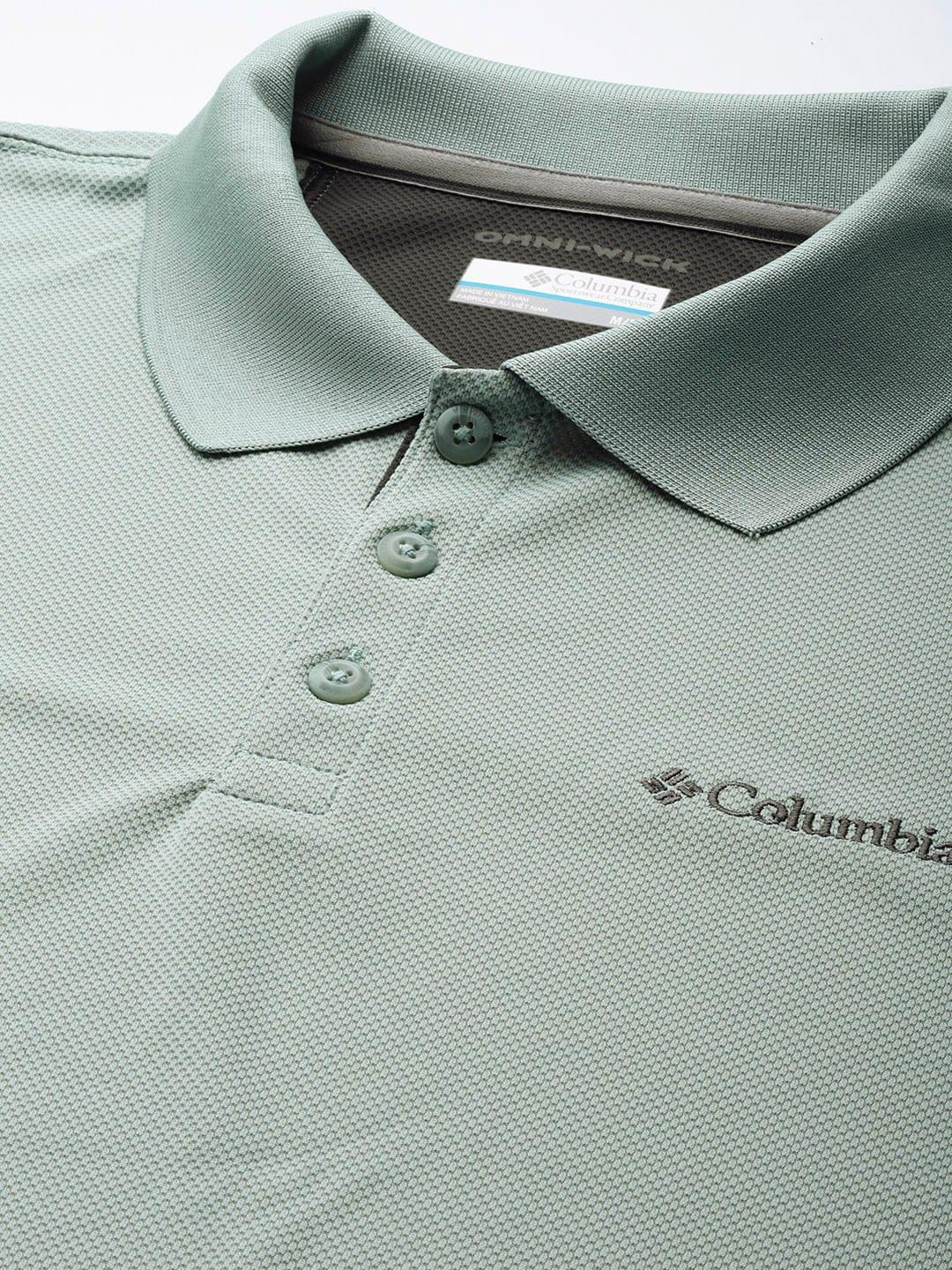 Columbia Men Green Utilizer Polo T-Shirt
