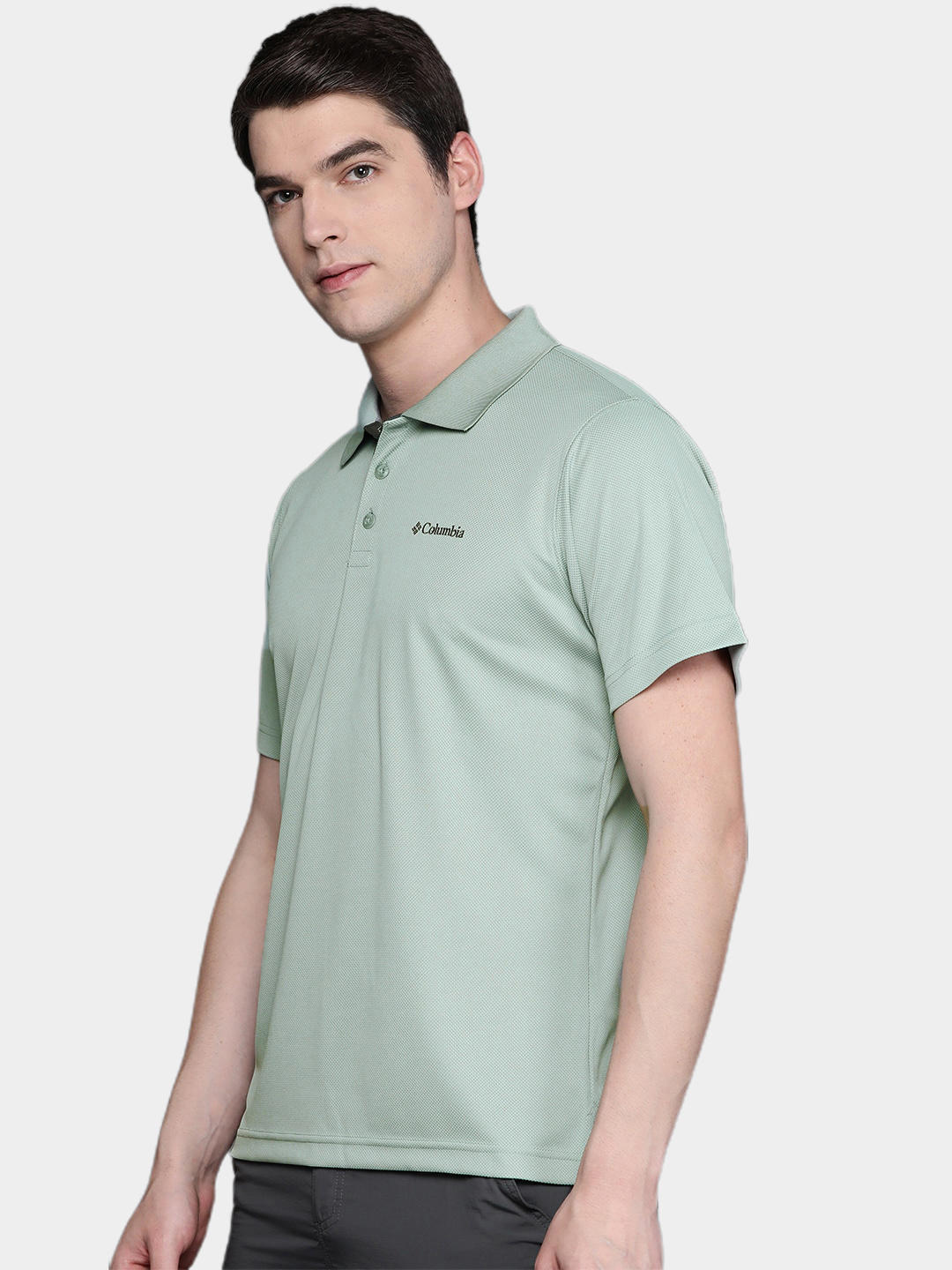 Columbia Men Green Utilizer Polo T-Shirt