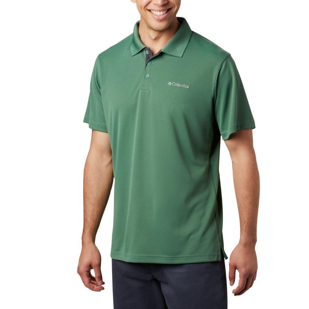 Columbia Men Green Utilizer Polo T-Shirt