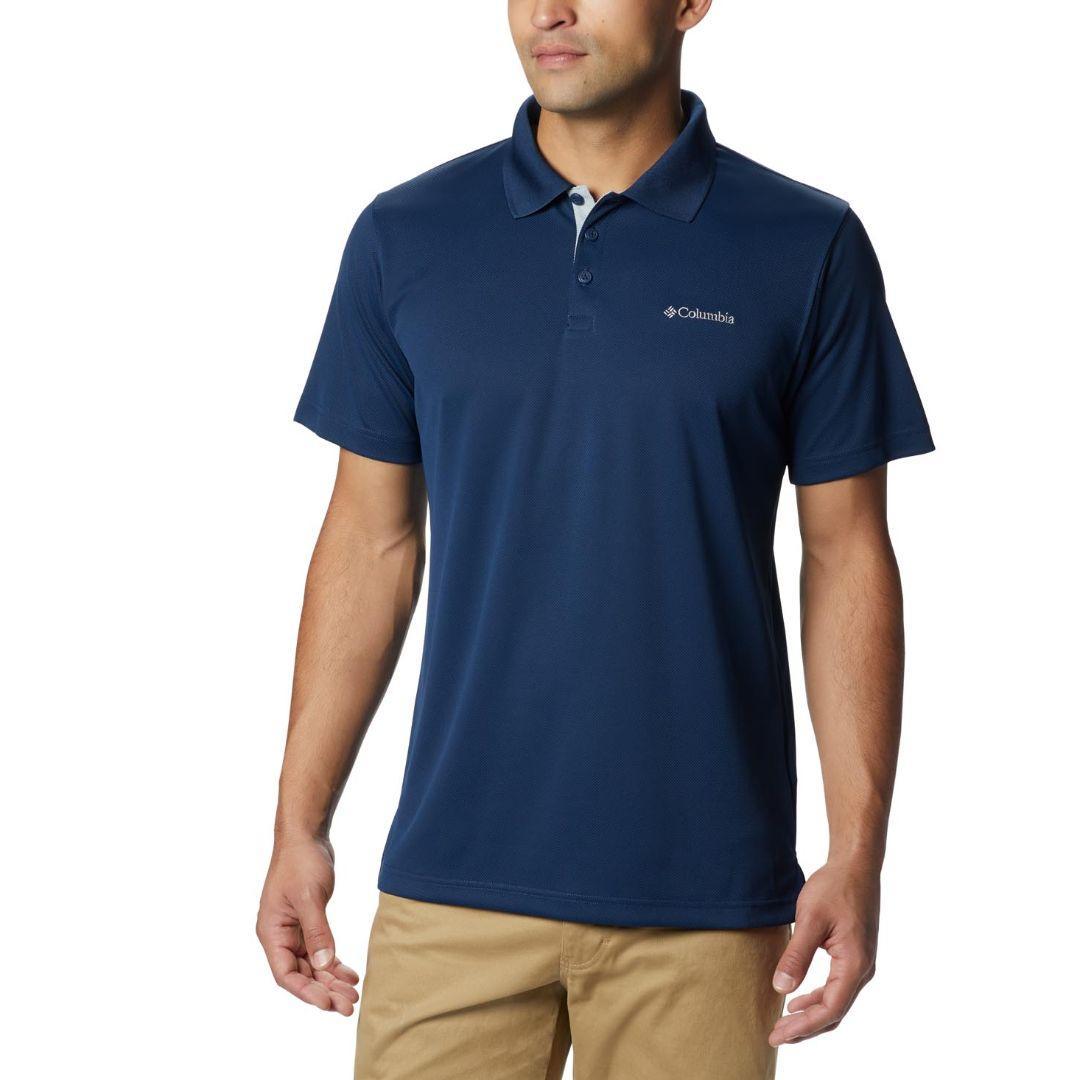 Columbia Men Blue Utilizer Polo T-Shirt