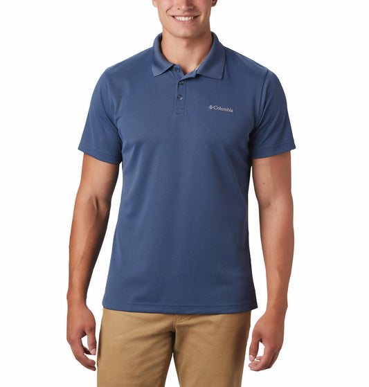 Columbia Men Navy Blue Utilizer Polo