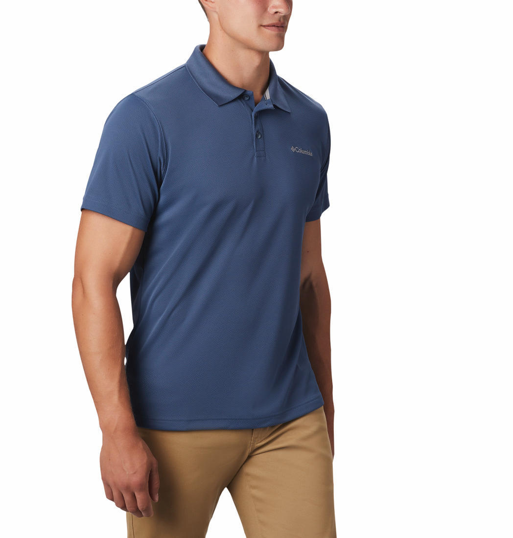 Columbia Men Navy Blue Utilizer Polo T-Shirt
