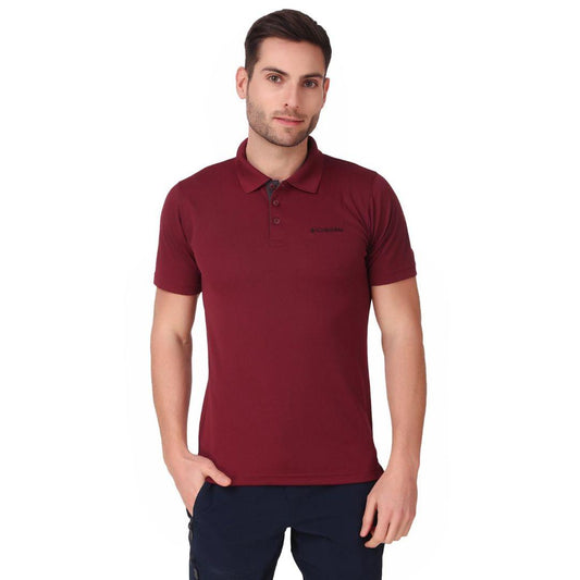 Columbia Men Red Utilizer Polo T-Shirt