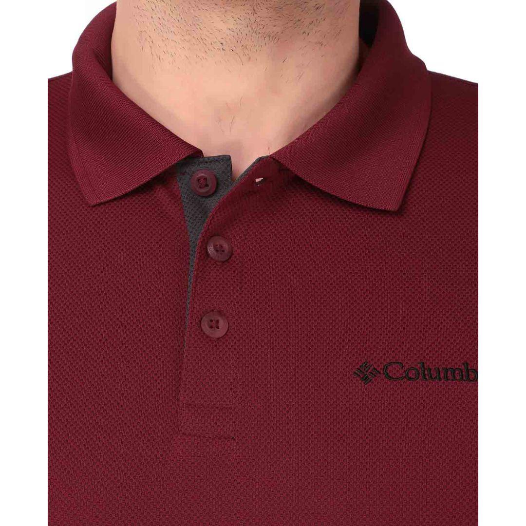 Columbia Men Red Utilizer Polo T-Shirt