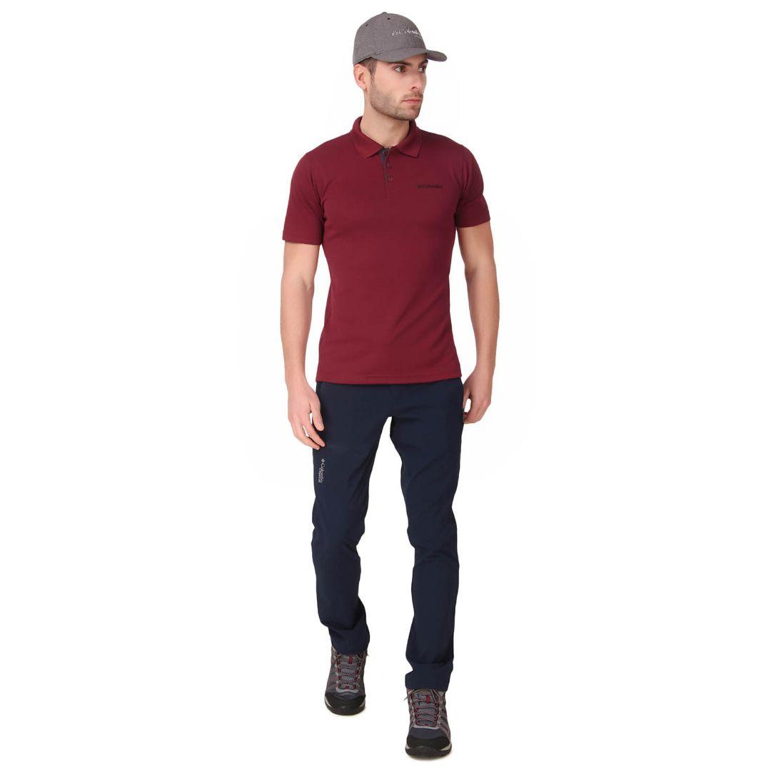Columbia Men Red Utilizer Polo T-Shirt