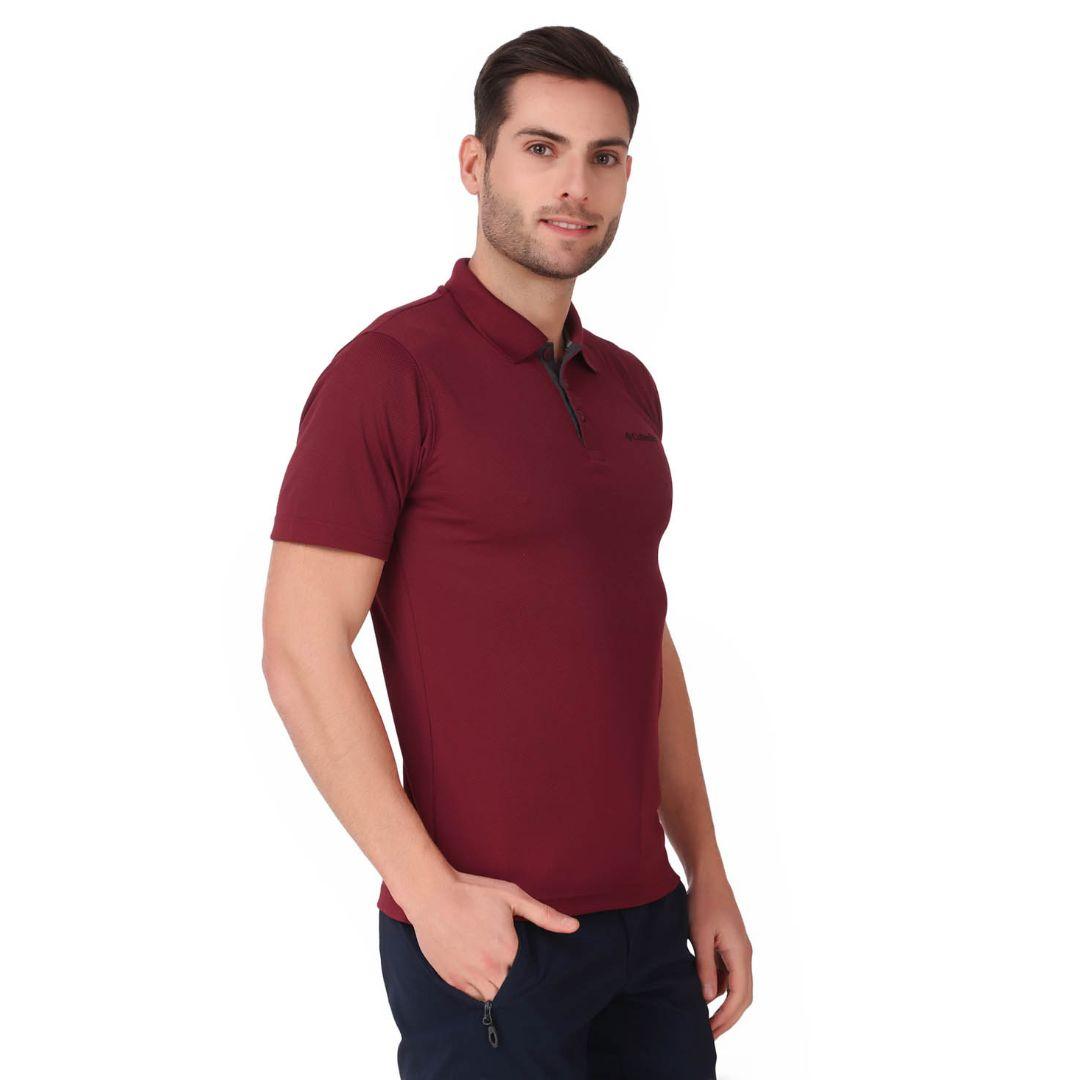 Columbia Men Red Utilizer Polo T-Shirt