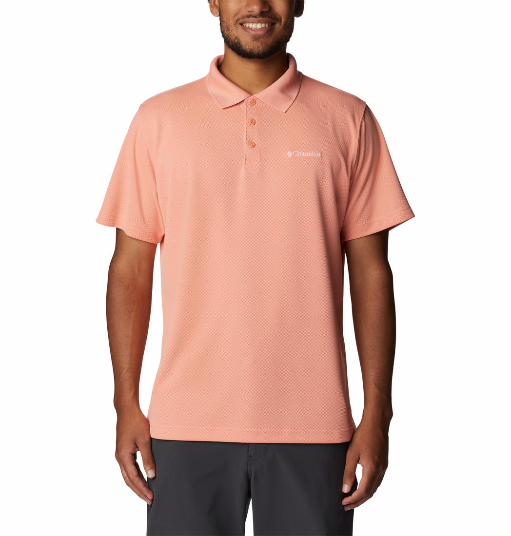 Columbia Men Peach Utilizer Polo T-Shirt