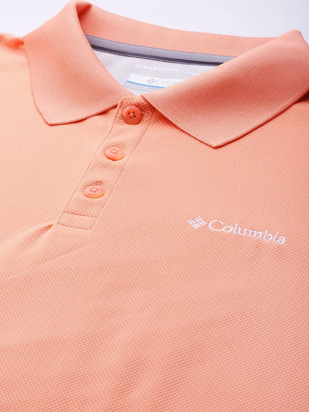 Columbia Men Peach Utilizer Polo T-Shirt