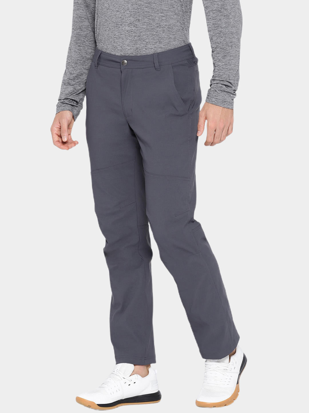 A Men Wearing Columbia Men Blue Royce Peak Heat Pant