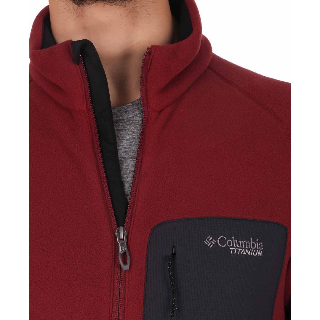 Columbia Men Red Titan Pass 2.0 II Fleece