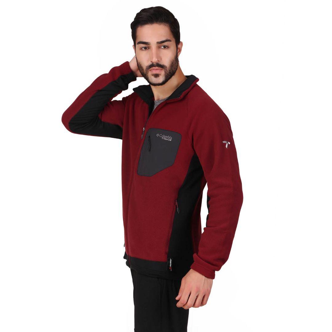 Columbia Men Red Titan Pass 2.0 II Fleece