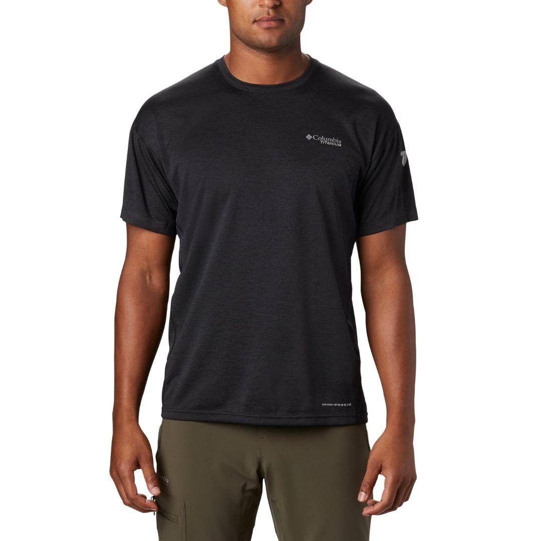 Columbia Men Black M Irico Knit SS Crew
