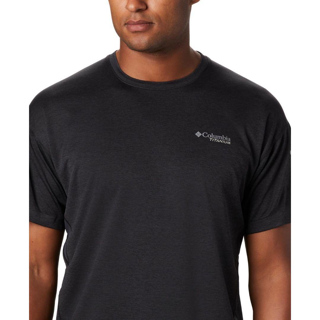 Columbia Men Black M Irico Knit SS Crew