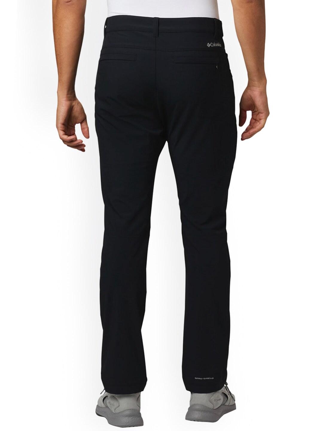 Columbia Men Black Outdoor Elements Stretch Pant (Sun Protection)