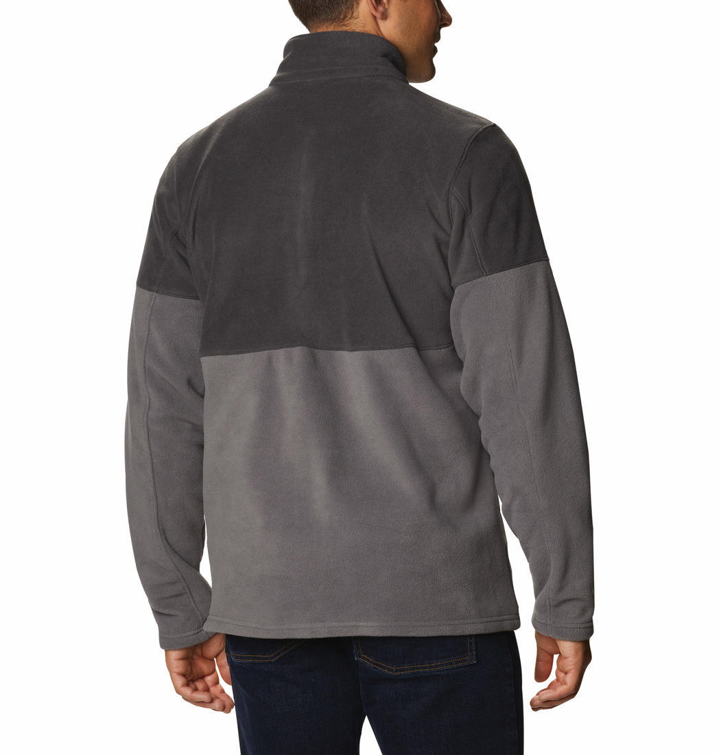 Columbia Men Grey Basin Trail III Full Zip Fleece Jacket