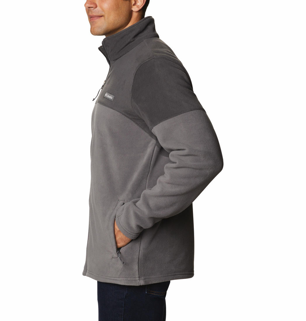 Columbia Men Grey Basin Trail III Full Zip Fleece Jacket
