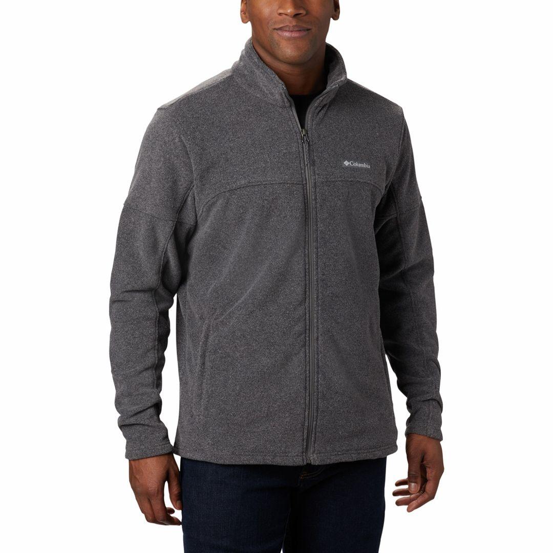 Columbia Men Grey Basin Trail III Full Zip Fleece Jacket