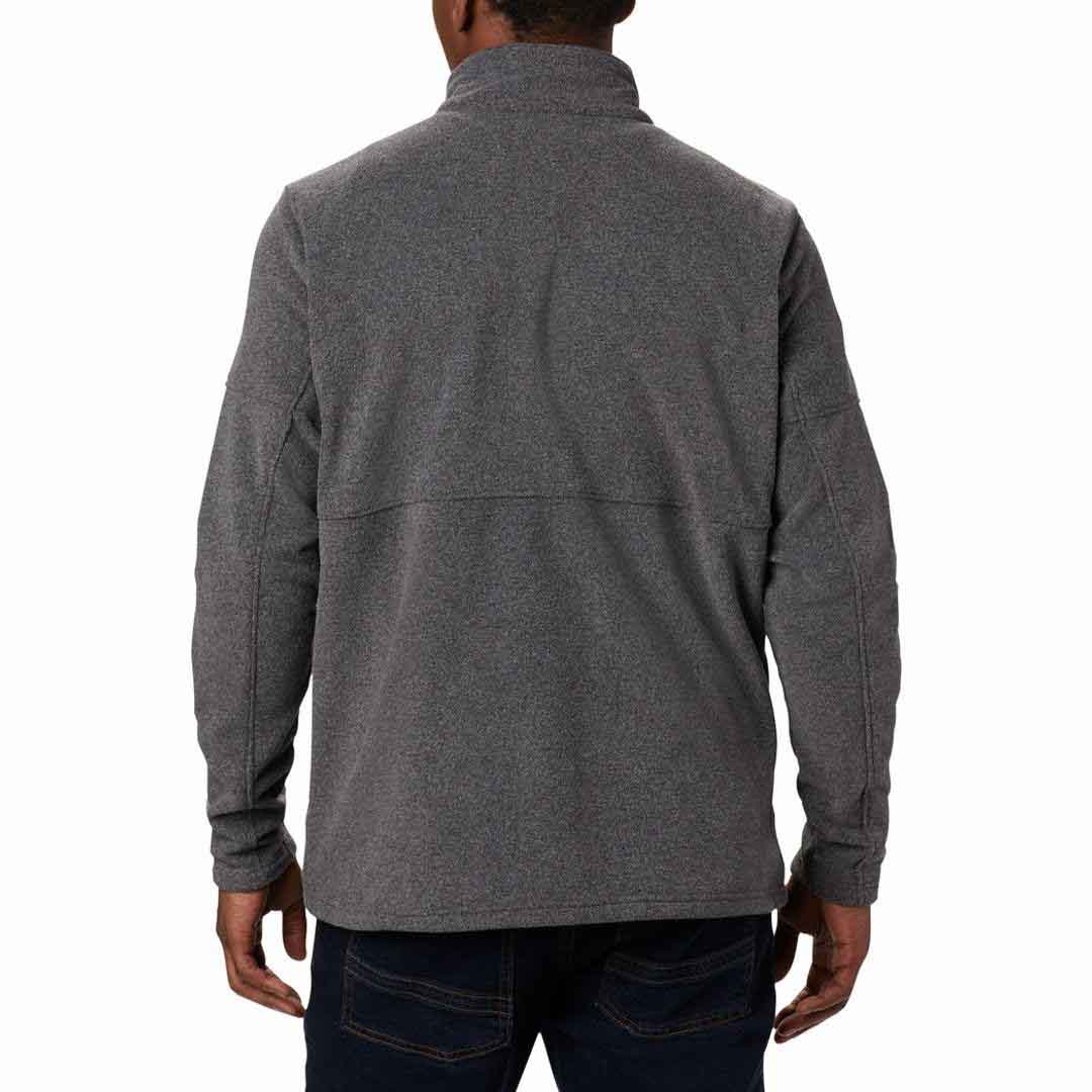 Columbia Men Grey Basin Trail III Full Zip Fleece Jacket