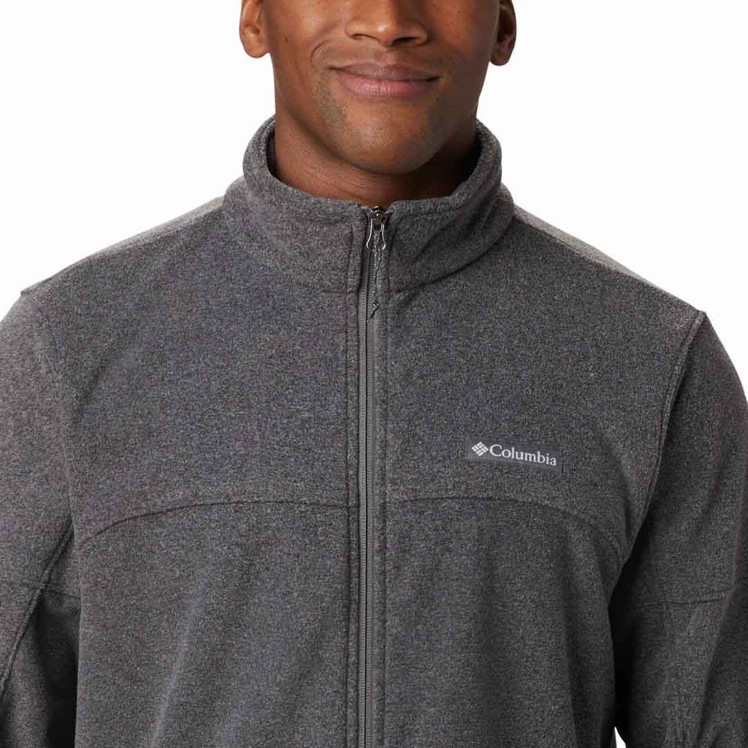 Columbia Men Grey Basin Trail III Full Zip Fleece Jacket