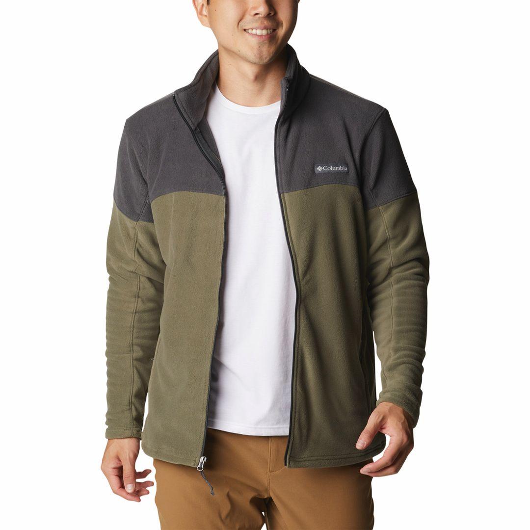 Columbia Men Green Basin Trail III Full Zip Fleece Jacket
