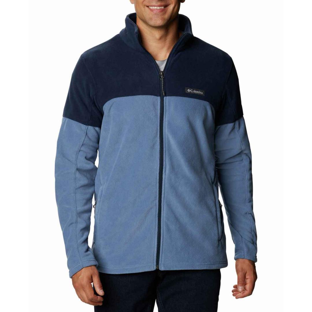 Columbia Men Blue Basin Trail III Full Zip Fleece Jacket