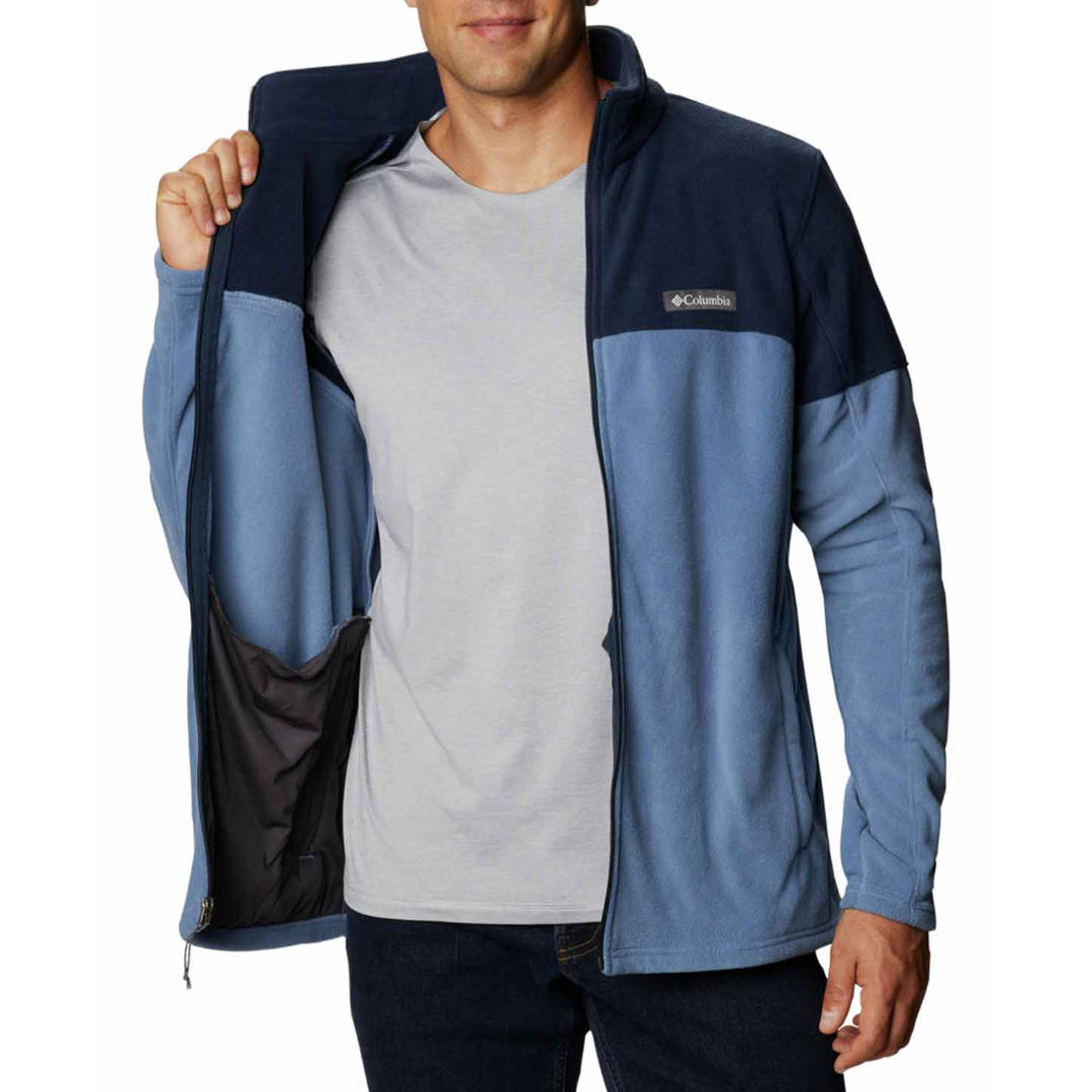 Columbia Men Blue Basin Trail III Full Zip Fleece Jacket