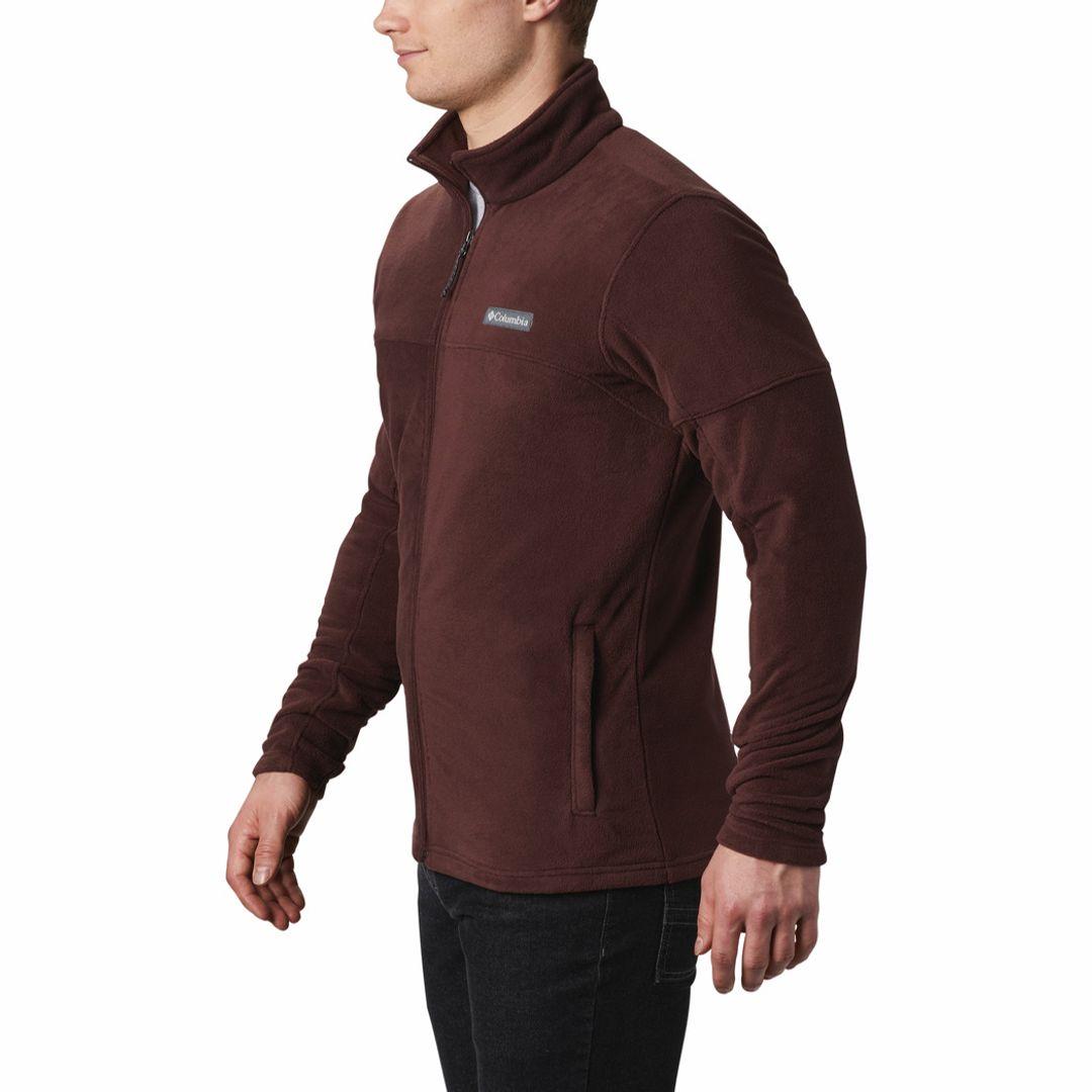 Columbia Men Maroon Basin Trail III Full Zip Fleece Jacket