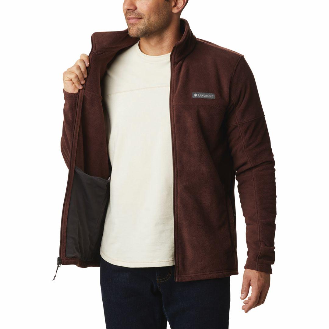 Columbia Men Maroon Basin Trail III Full Zip Fleece Jacket