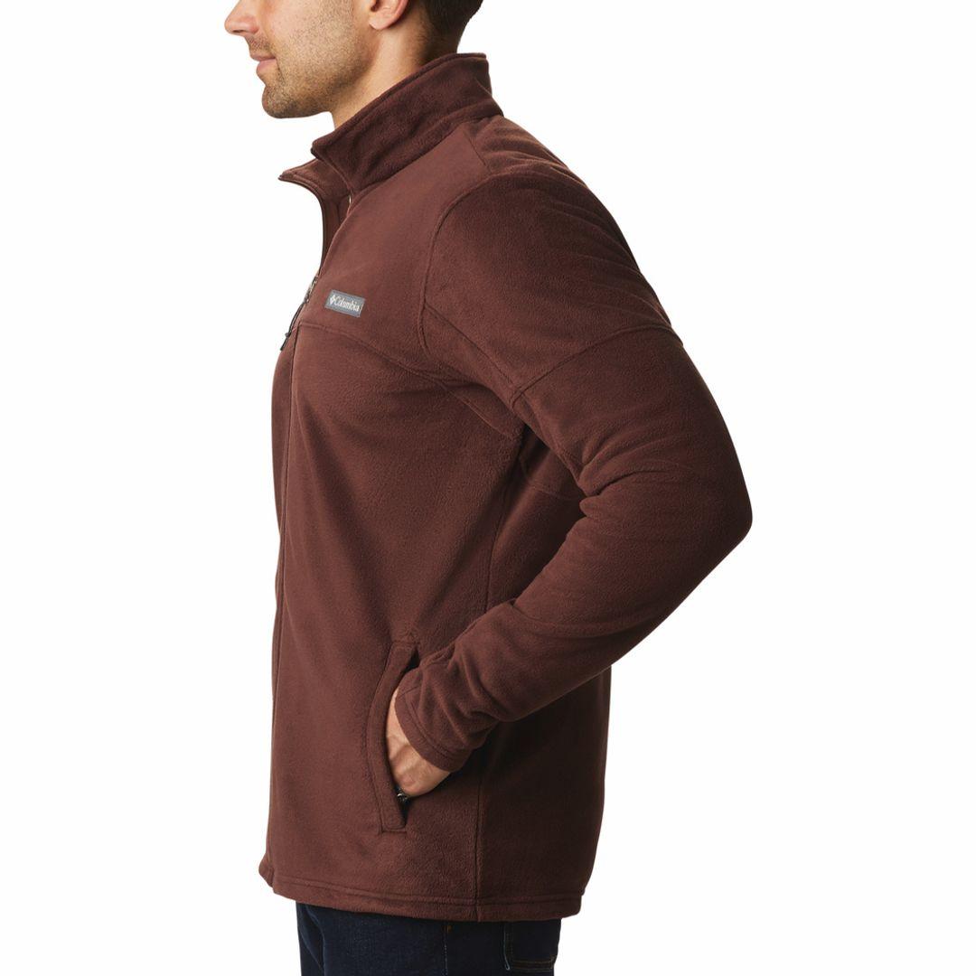 Columbia Men Maroon Basin Trail III Full Zip Fleece Jacket