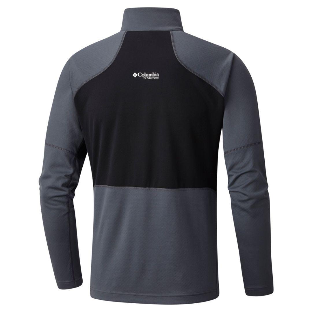 Columbia Men Grey Omni-Freeze Zero Titan Trail Half Zip Sweatshirt