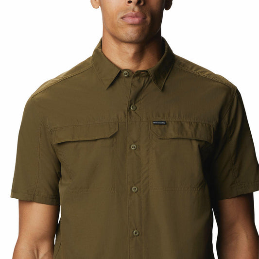 Columbia Men Olive Silver Ridge 2.0 Short Sleeve Shirt