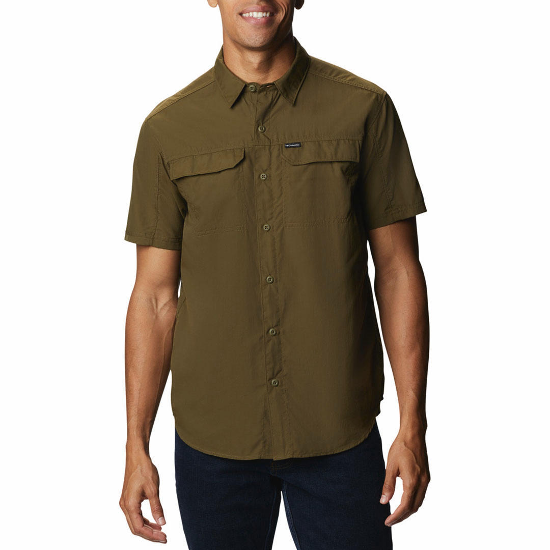 Columbia Men Olive Silver Ridge 2.0 Short Sleeve Shirt