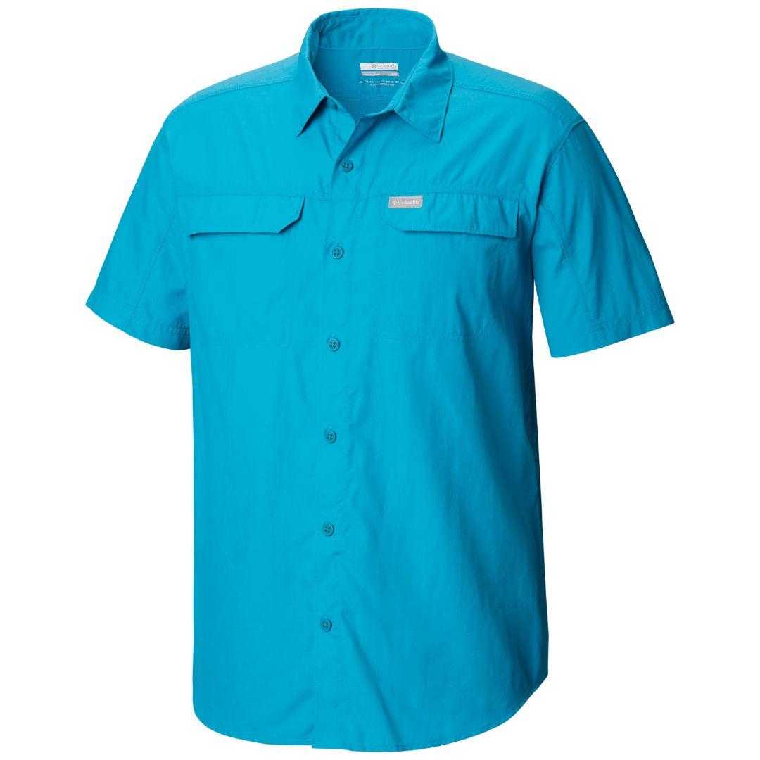 Columbia Men Blue Silver Ridge 2.0 Short Sleeve Shirt