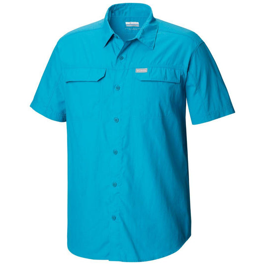 Columbia Men Blue Silver Ridge 2.0 Short Sleeve Shirt